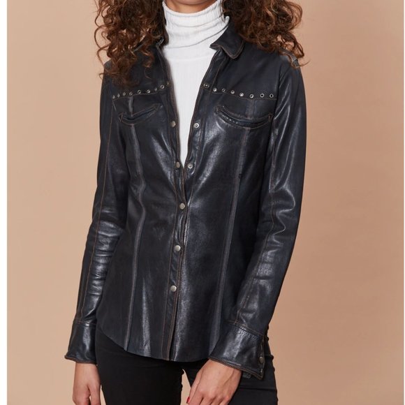 Jakett Jolene Leather Jacket Midnight Grommet XS - Picture 9 of 9